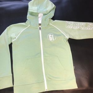 Zip up hoodie with pockets Cabela's Kids Size M